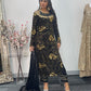 Dil bahar - Cutdana Velvet - Black