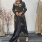 Dil bahar - Cutdana Velvet - Black