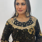 Dil bahar - Cutdana Velvet - Black