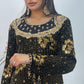 Dil bahar - Cutdana Velvet - Black