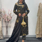 Dil bahar - Cutdana Velvet - Black