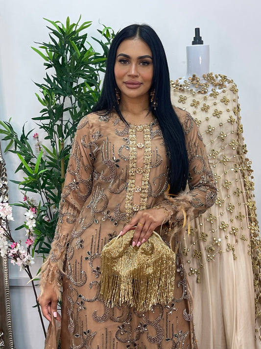 Mala - Cutdana Net - brown - A