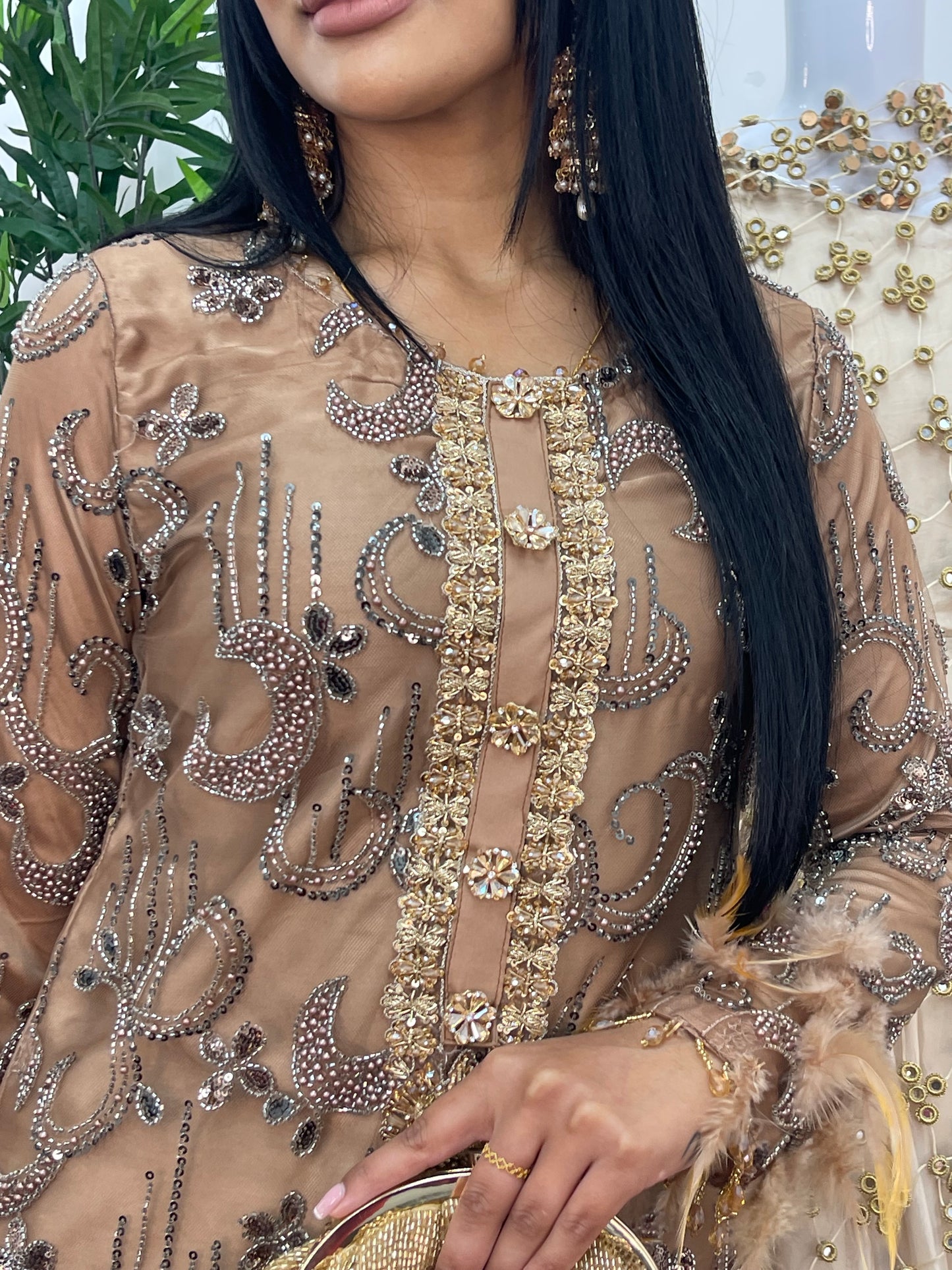 Mala - Cutdana Net - brown - A