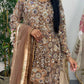 pakistani traditional dress | Cutdana Net - Brown