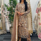 pakistani traditional dress | Cutdana Net - Brown