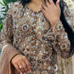 pakistani traditional dress | Cutdana Net - Brown
