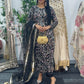 pakistani traditional dress | Cutdana Net - Black