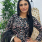 pakistani traditional dress | Cutdana Net - Black