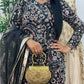 pakistani traditional dress | Cutdana Net - Black
