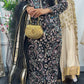 pakistani traditional dress | Cutdana Net - Black