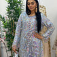 pakistani traditional dress | Cutdana Net - Sky Blue
