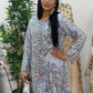 pakistani traditional dress | Cutdana Net - Sky Blue