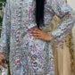 pakistani traditional dress | Cutdana Net - Sky Blue