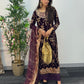 Zeba - Cutdana Velvet- Plum Purple