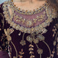 Zeba - Cutdana Velvet- Plum Purple