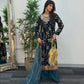 Zeba - Cutdana Velvet- Teal -