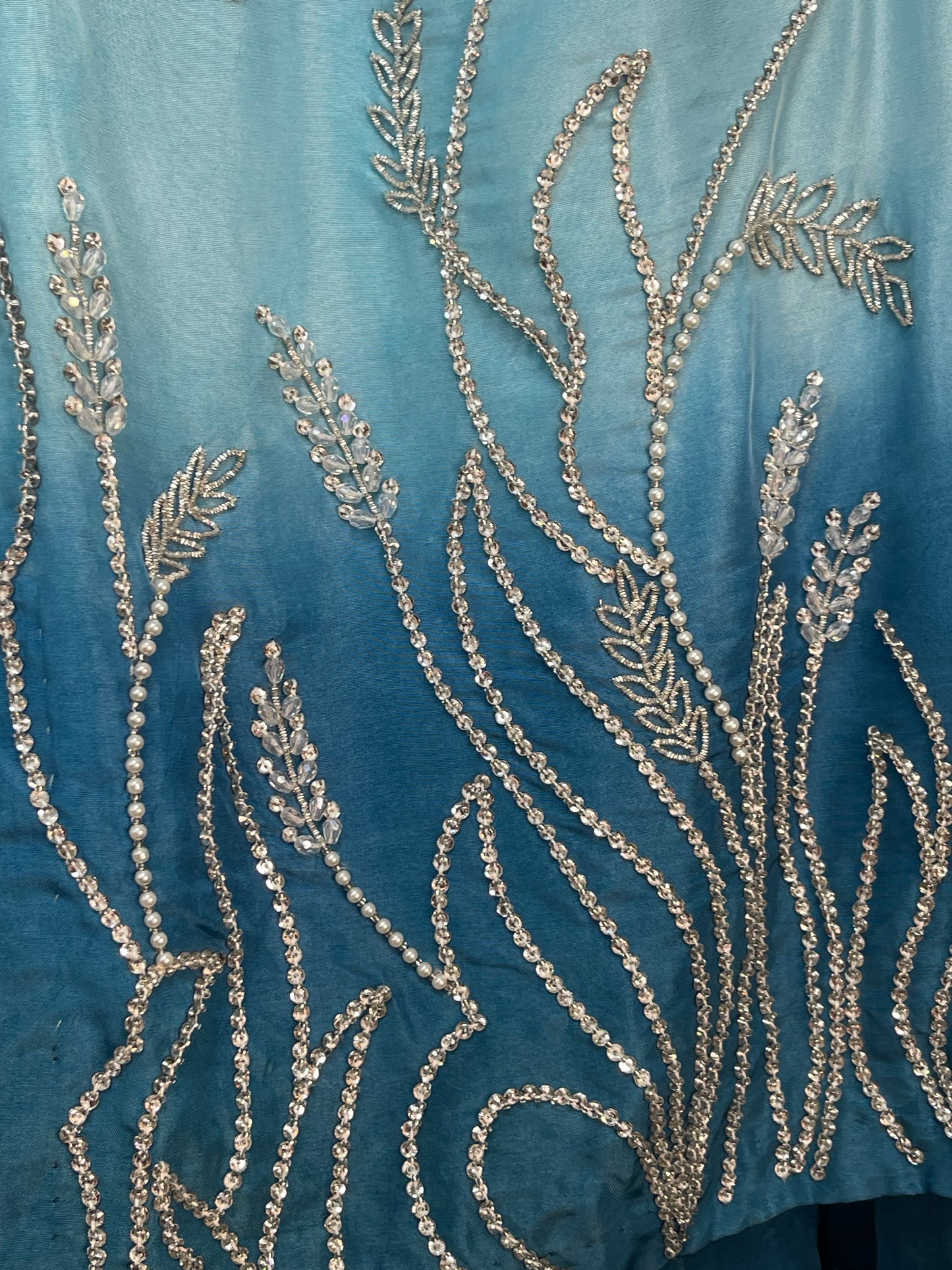 (Preorder 5 weeks ) Rabia - Farshi Shalwar - Blue