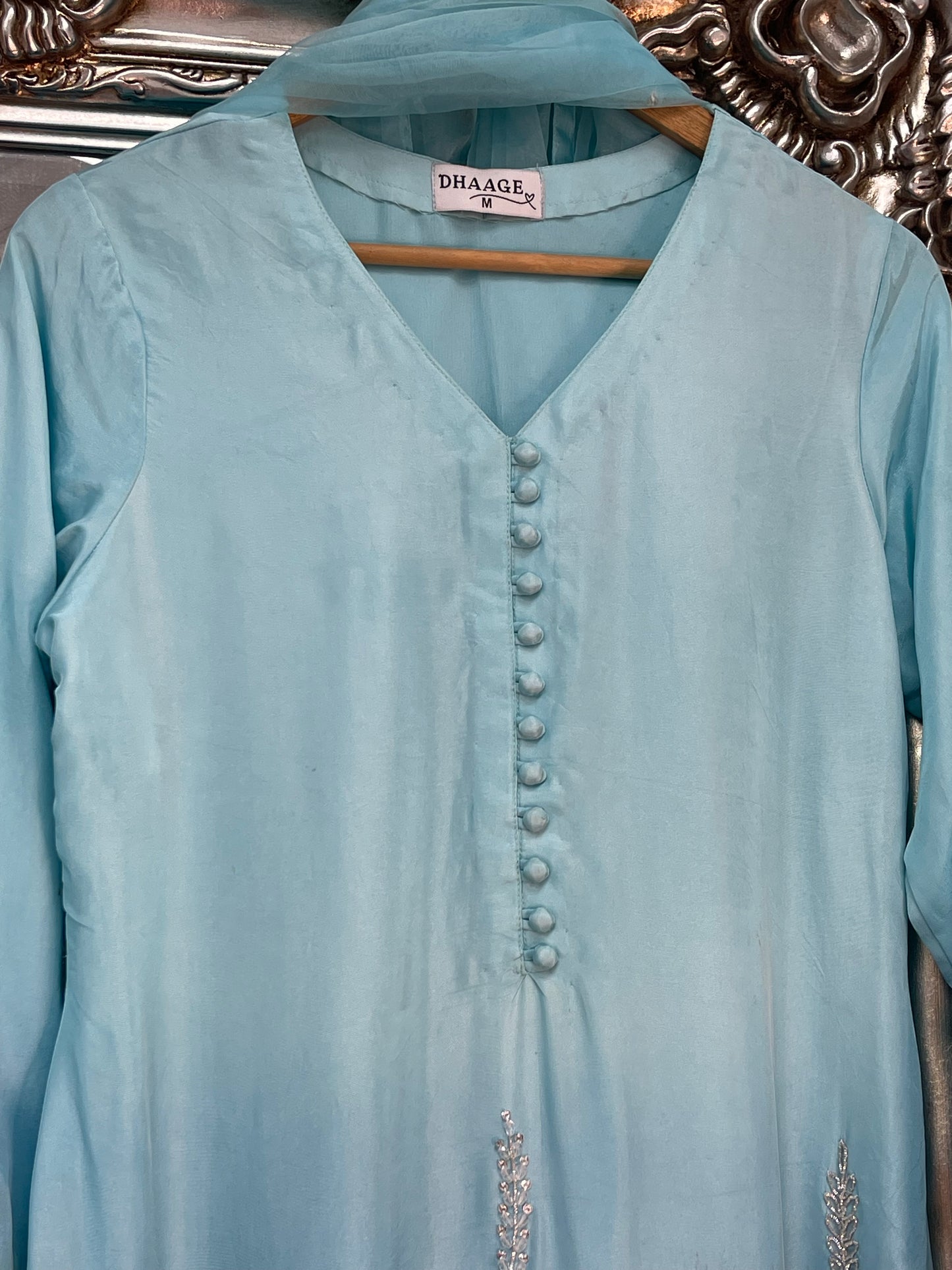 (Preorder 5 weeks ) Rabia - Farshi Shalwar - Blue