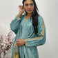 Moon Kaftaan - Ombre Party Wear Kaftan - blue -
