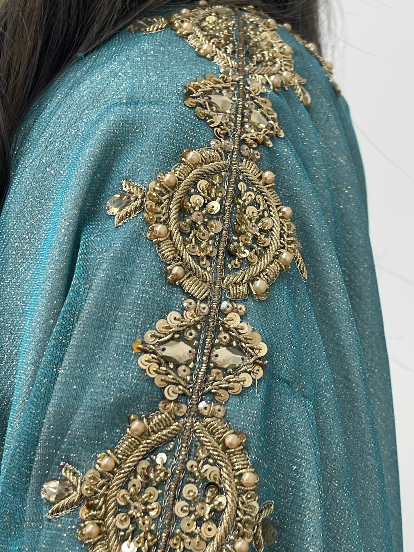 Moon Kaftaan - Ombre Party Wear Kaftan - blue -