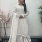 White Sitari Sharara Set - Nikkah outfit - V