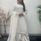 White Sitari Sharara Set - Nikkah outfit - V