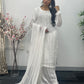 White Sitari Sharara Set - Nikkah outfit - V