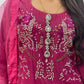 Sharbat - Hot Pink Velvet |  party dresses for women uk