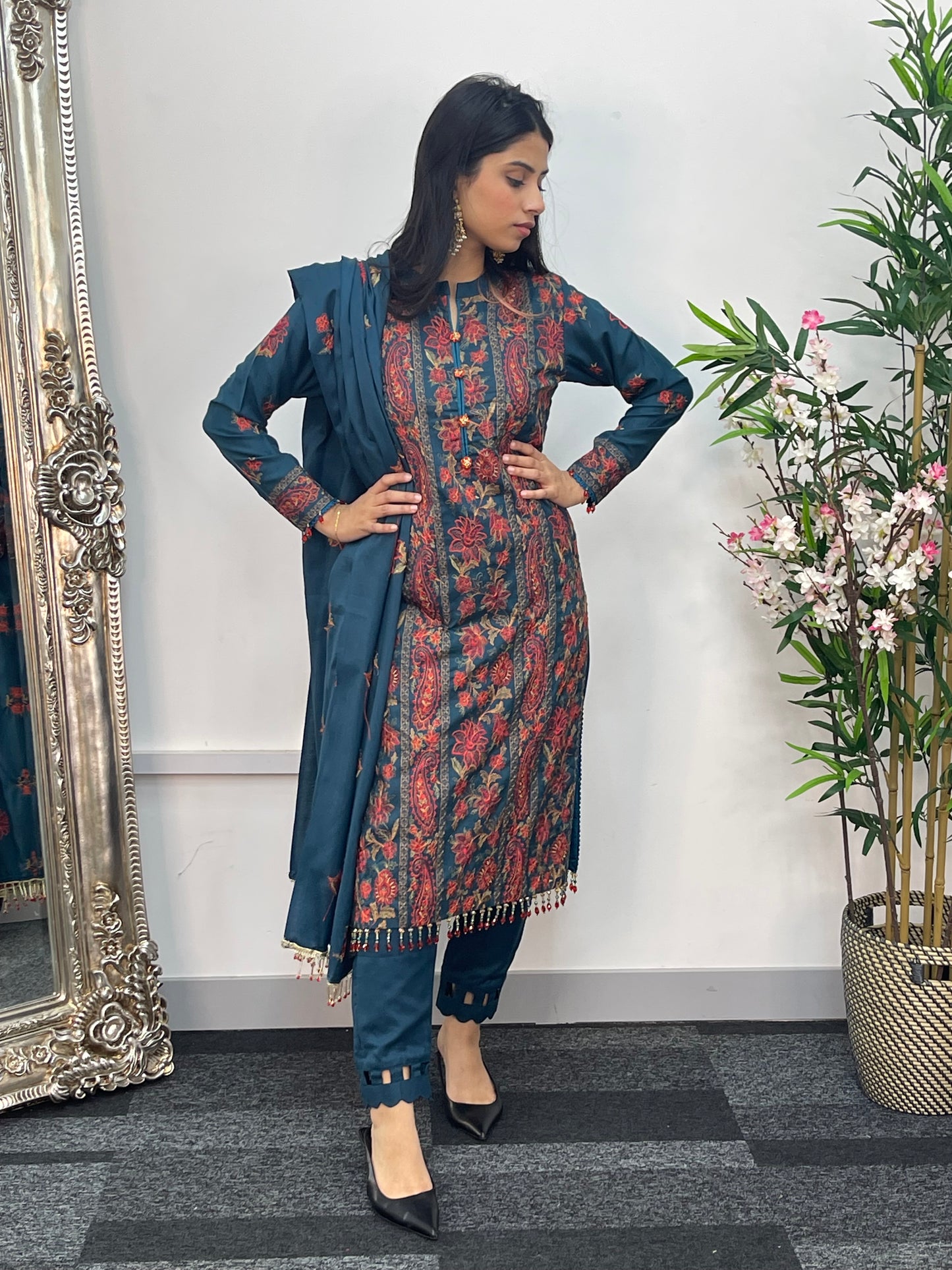 Bareeze Karandi - Teal