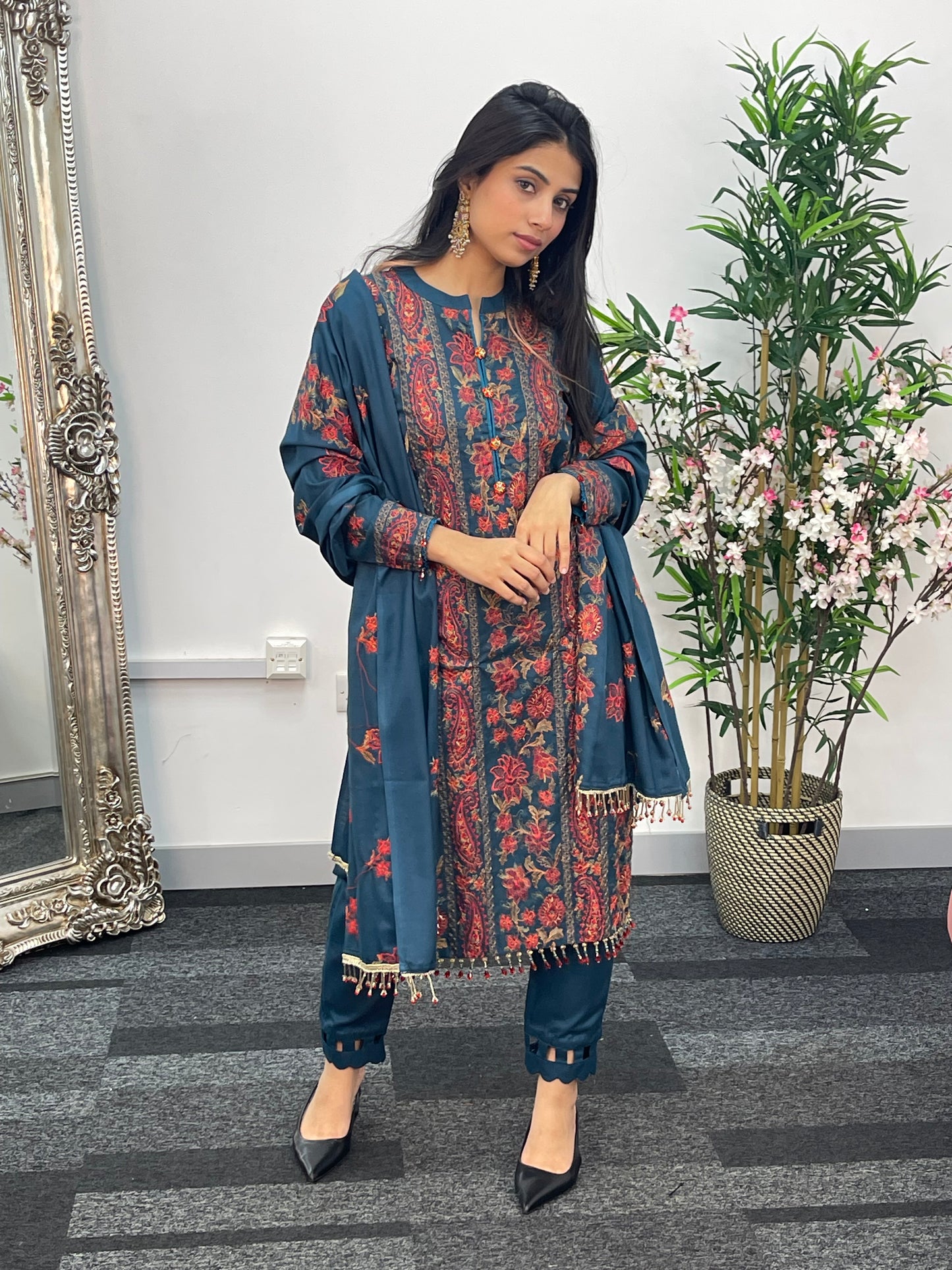 Bareeze Karandi - Teal