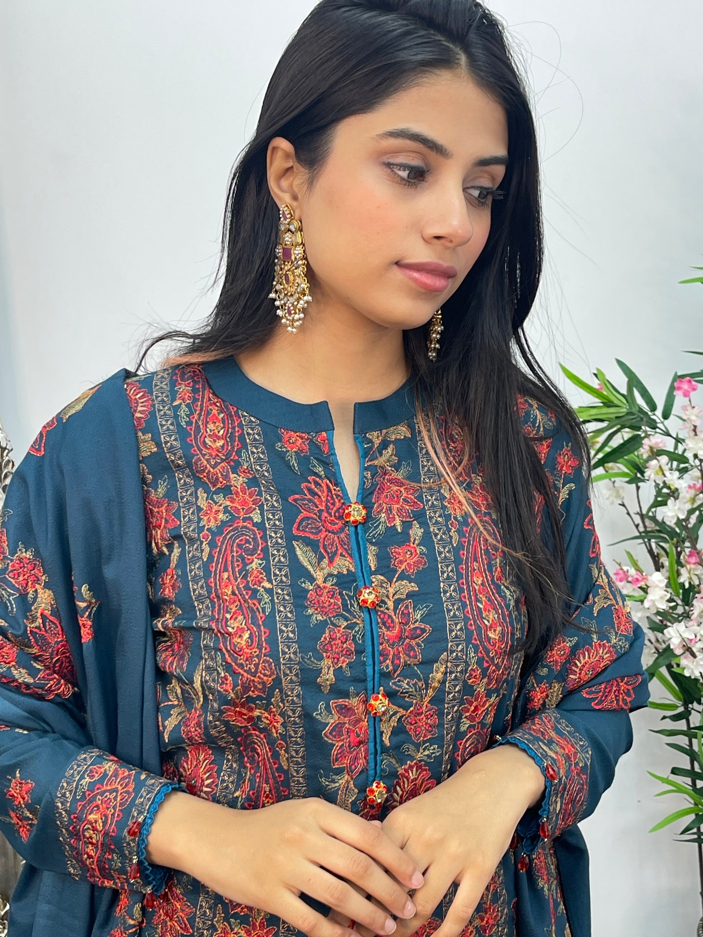 Bareeze Karandi - Teal