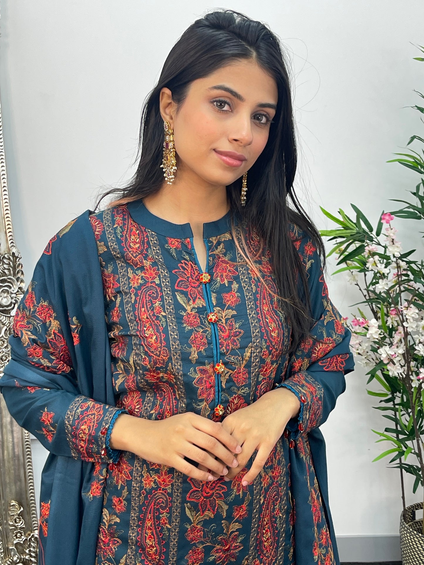 Bareeze Karandi - Teal