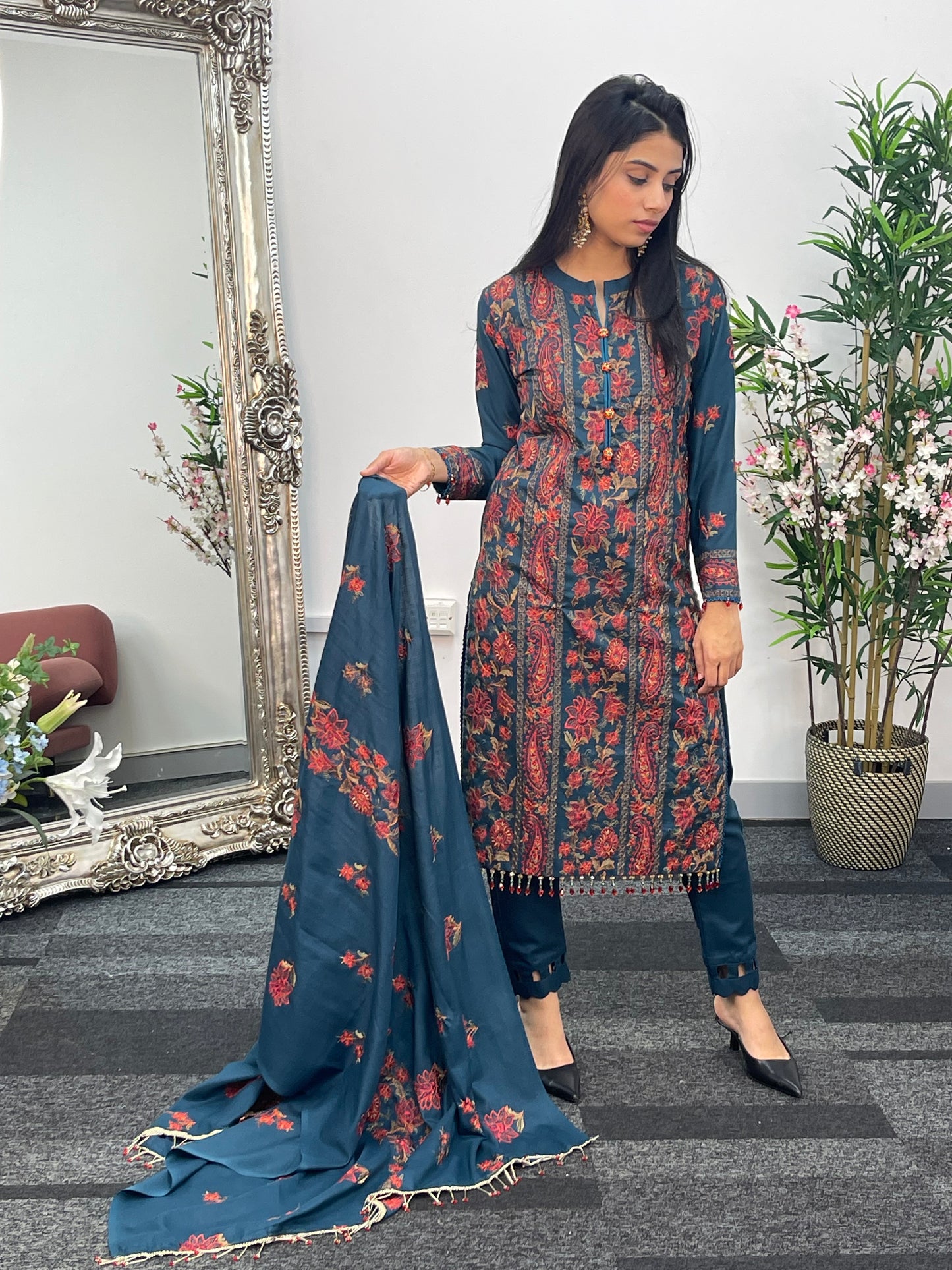 Bareeze Karandi - Teal