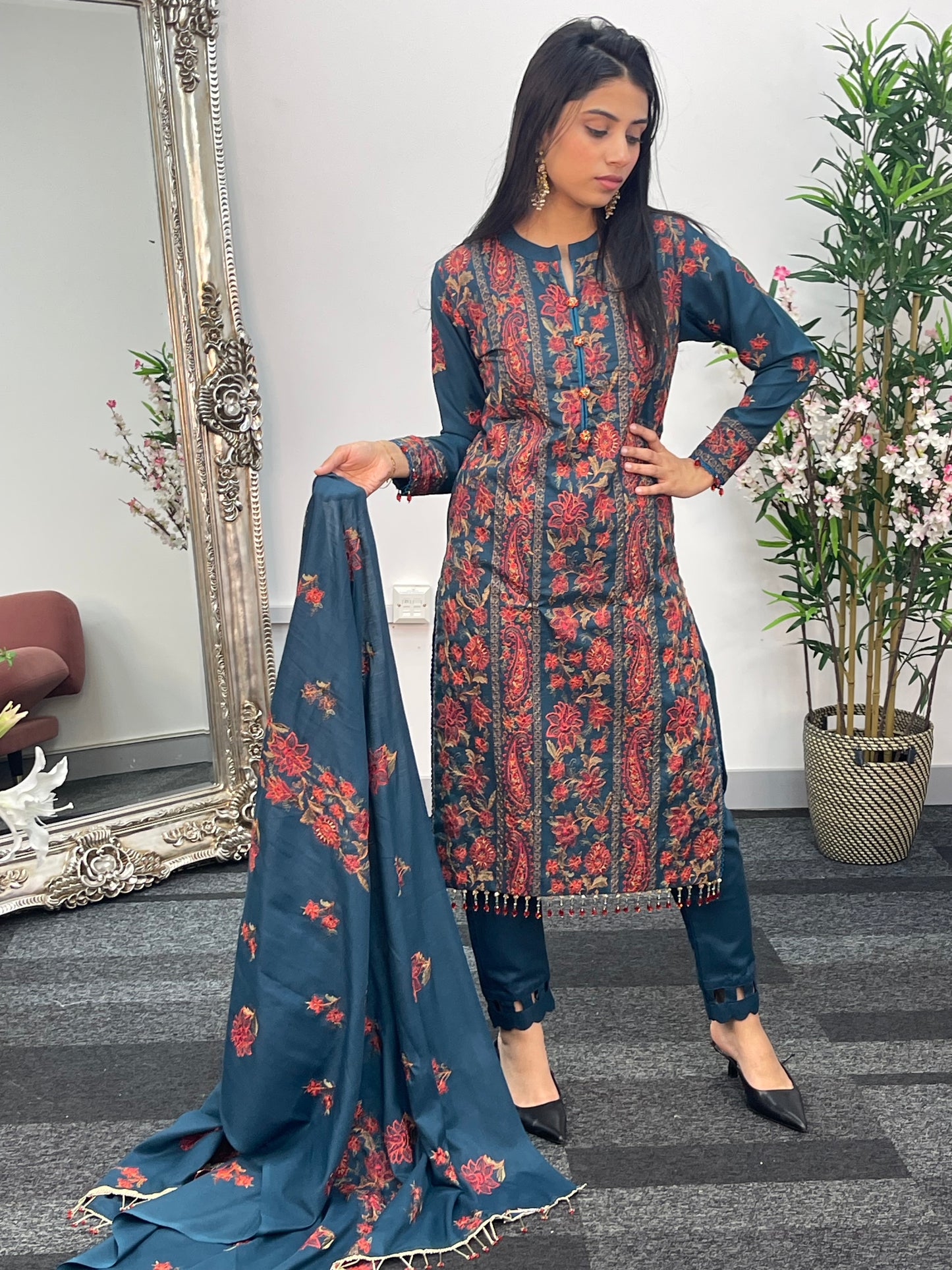 Bareeze Karandi - Teal