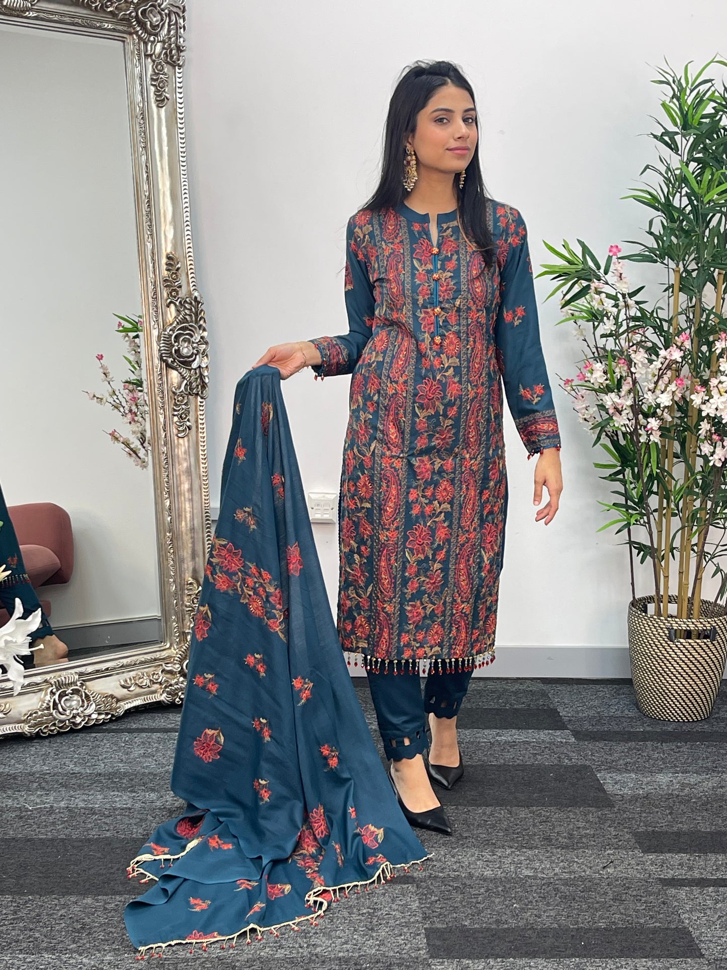 Bareeze Karandi - Teal