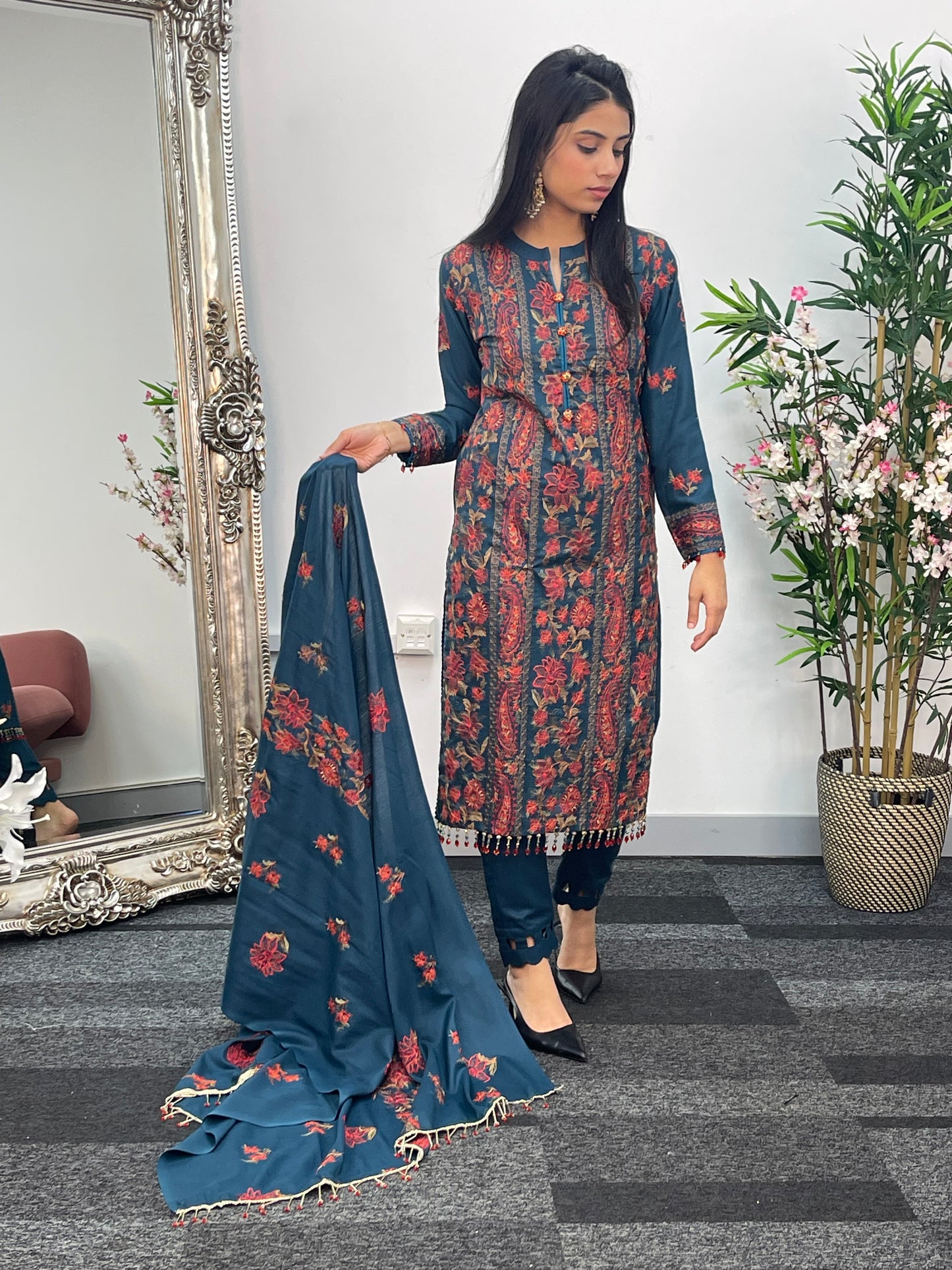 Bareeze Karandi - Teal