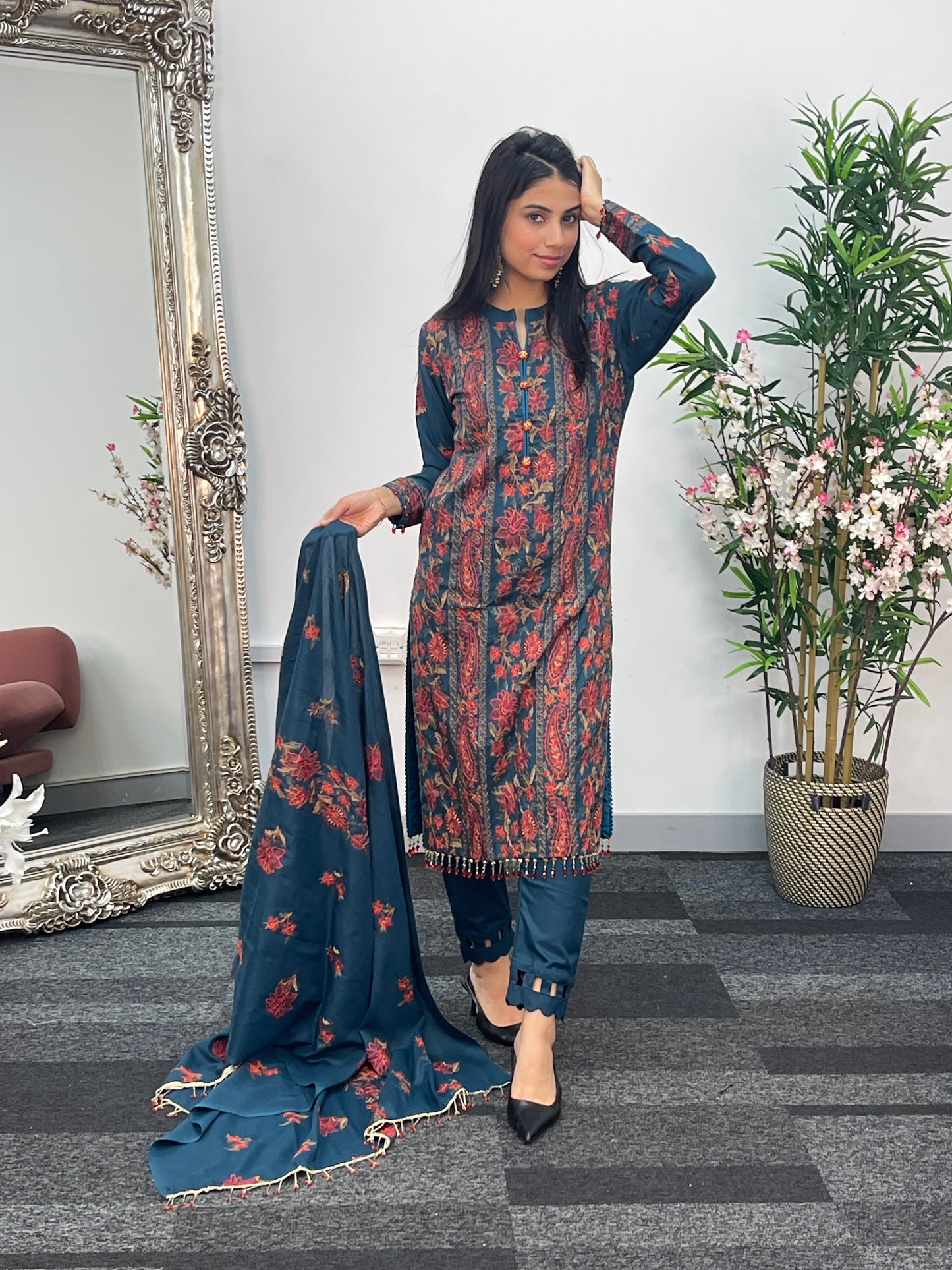 Bareeze Karandi - Teal