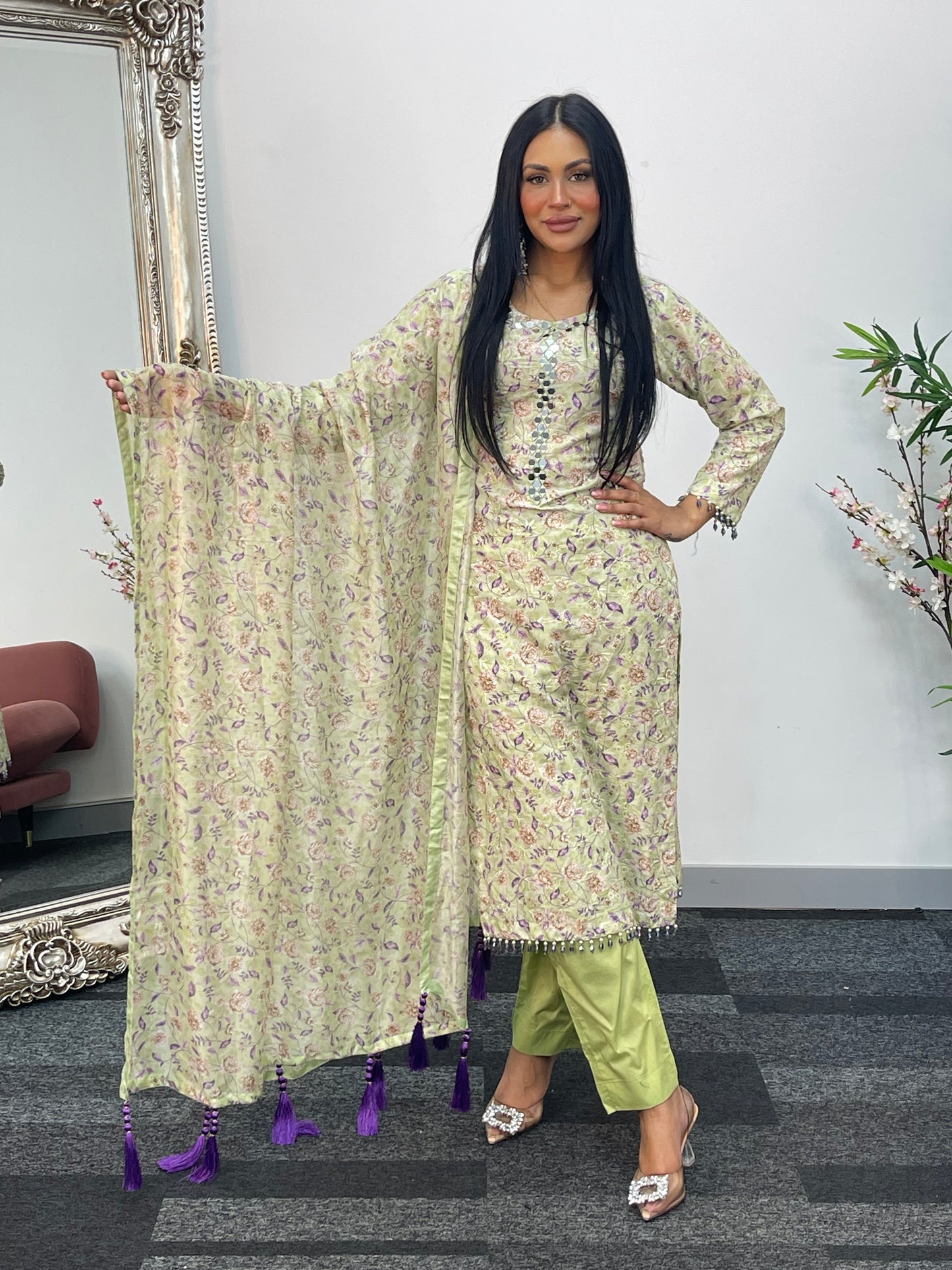 Swiss Lawn - chikankari - S