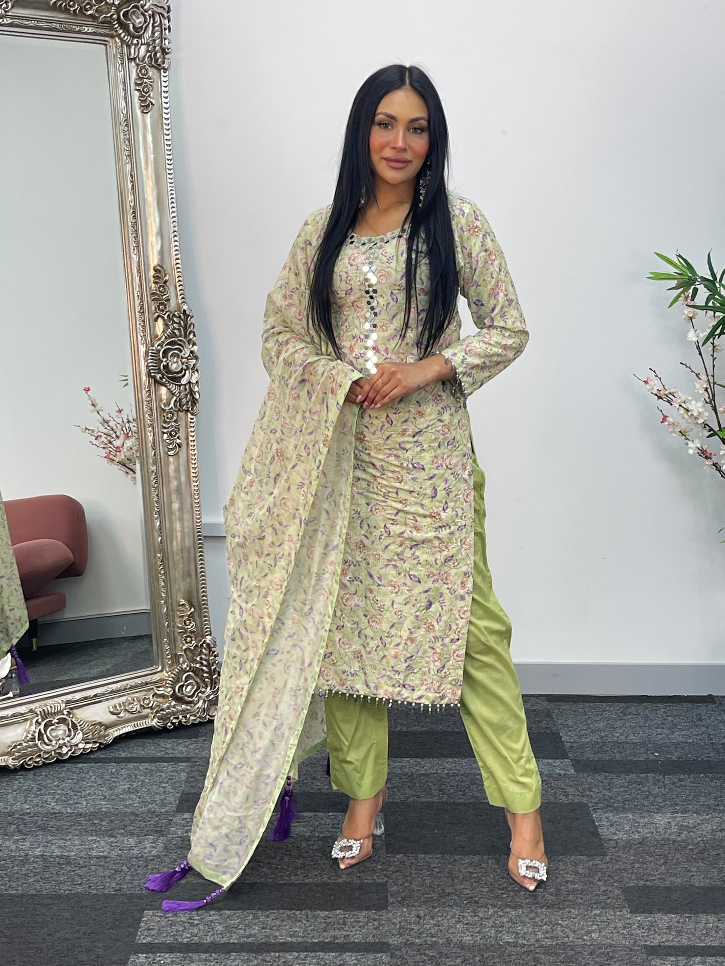 Swiss Lawn - chikankari - S