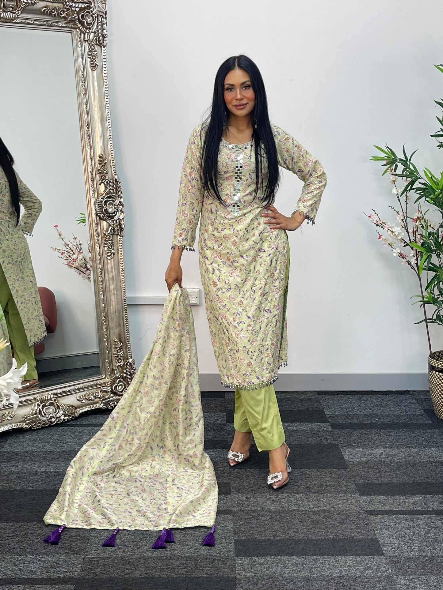 Swiss Lawn - chikankari - S