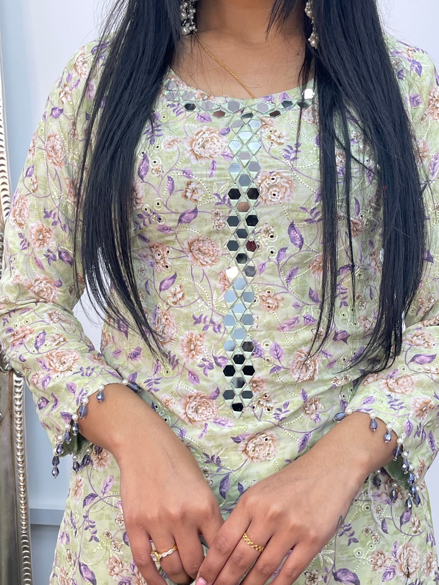 Swiss Lawn - chikankari - S