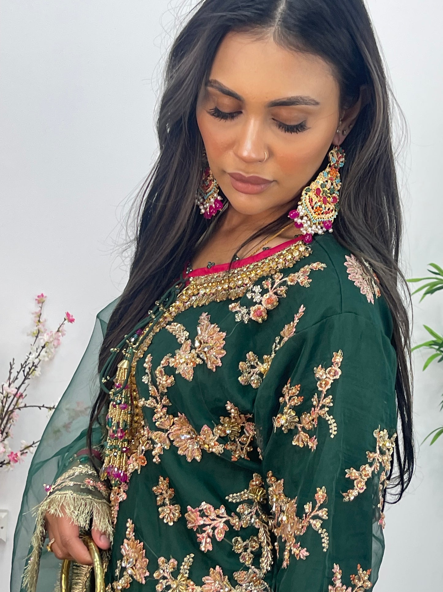 pakistani traditional dress | Rehar Nagar- Green - I