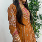 Faiza - Maria B Inspired Embroidered - Burnt Orange - K