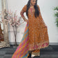 Faiza - Maria B Inspired Embroidered - Burnt Orange - K