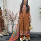 Faiza - Maria B Inspired Embroidered - Burnt Orange - K