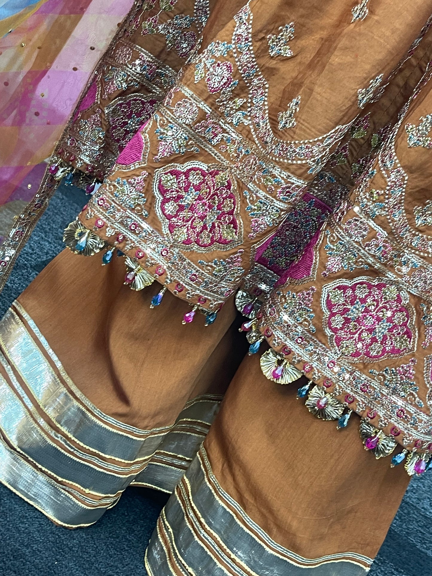 Faiza - Maria B Inspired Embroidered - Burnt Orange - K