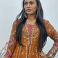Faiza - Maria B Inspired Embroidered - Burnt Orange - K