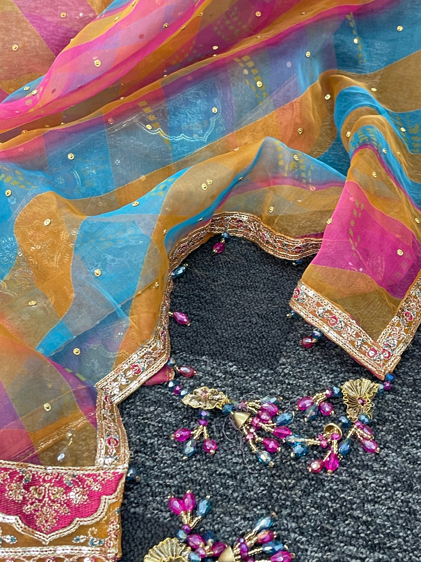 Faiza - Maria B Inspired Embroidered - Burnt Orange - K