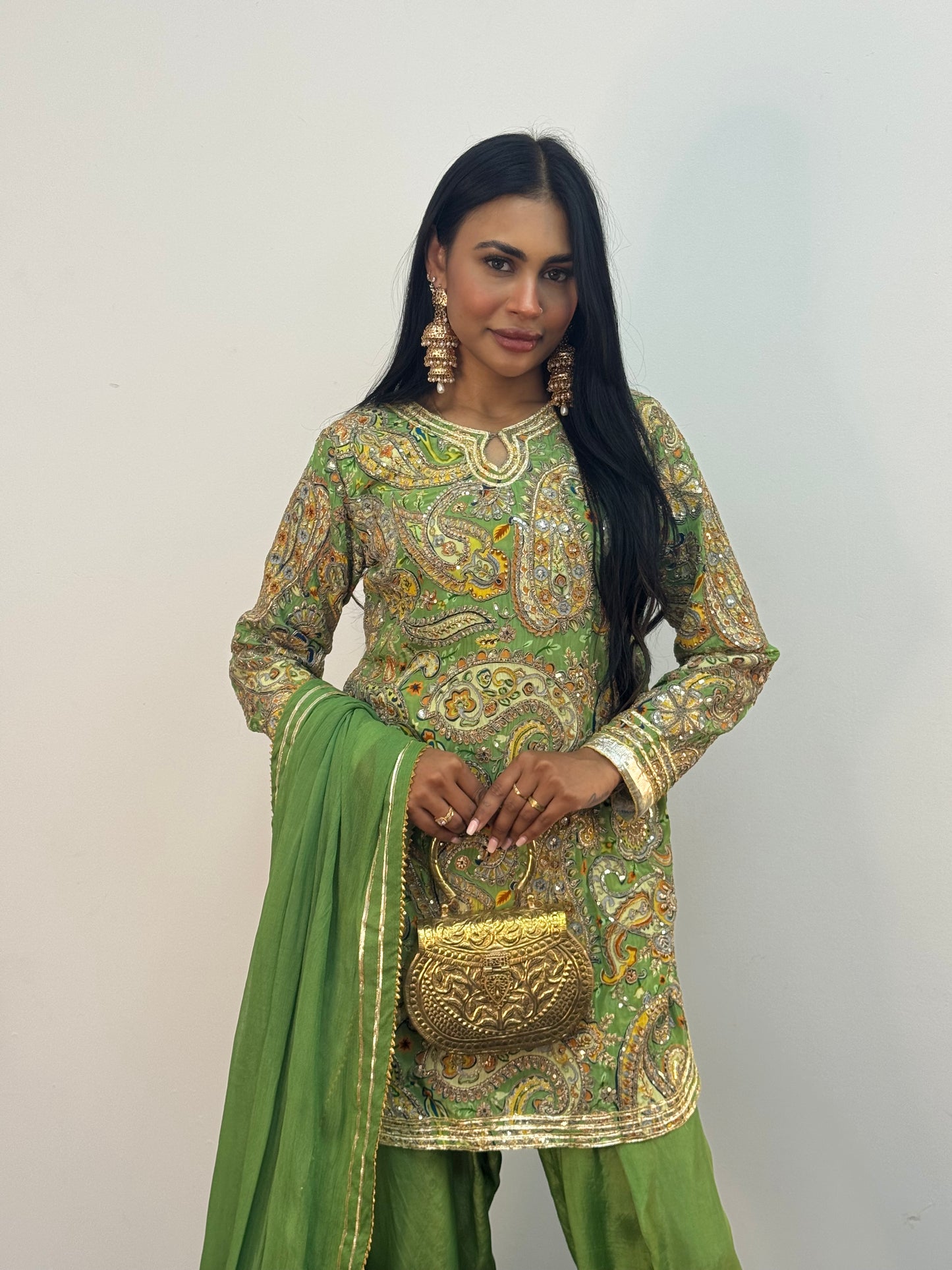 Armani Farshi - Green Paisley