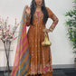 Faiza - Maria B Inspired Embroidered - Burnt Orange - K